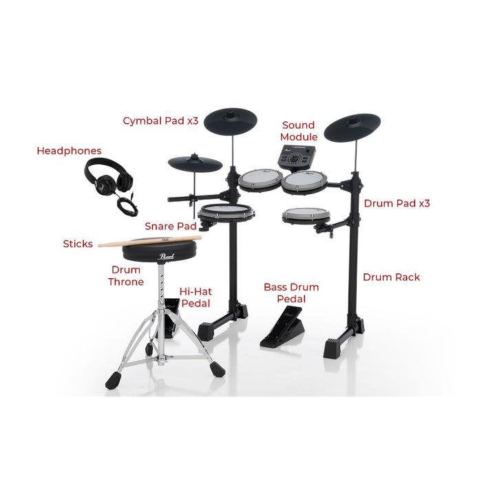 Pearl E Roadshow All-In-One Electronic Drum Kit Set Drum Listrik