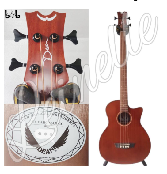 DEAN Bass Akustik Elektrik / Listrik 4 senar 4strings Bass Acoustic Electric