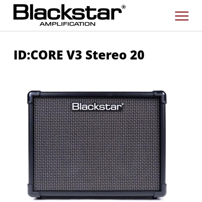 Blackstar ID Core Stereo 20 V3 Guitar Amplifier Ampli Gitar 20W Black