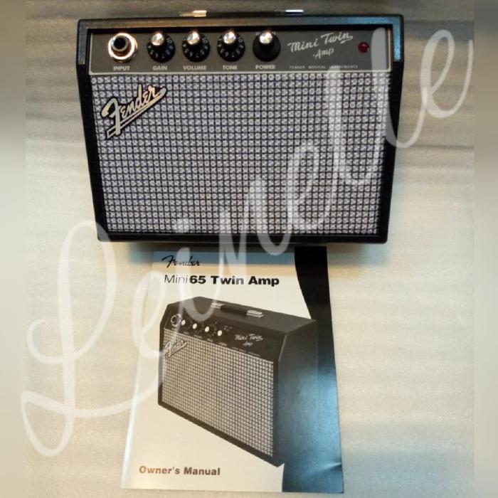 Fender Mini 65 Twin Amp Amplifier untuk Gitar Listrik Elektrik Electric Guitar Ampli